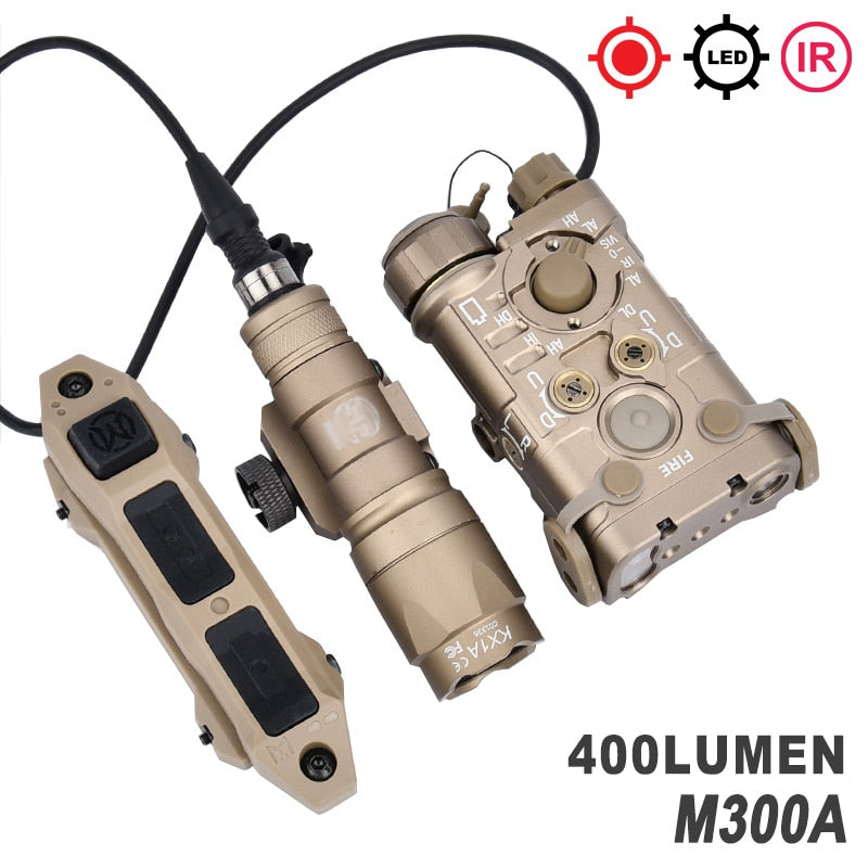 WADSN Tactical NGAL Red/Green Laser, IR, Flashlight (Metal Version) for Airsoft