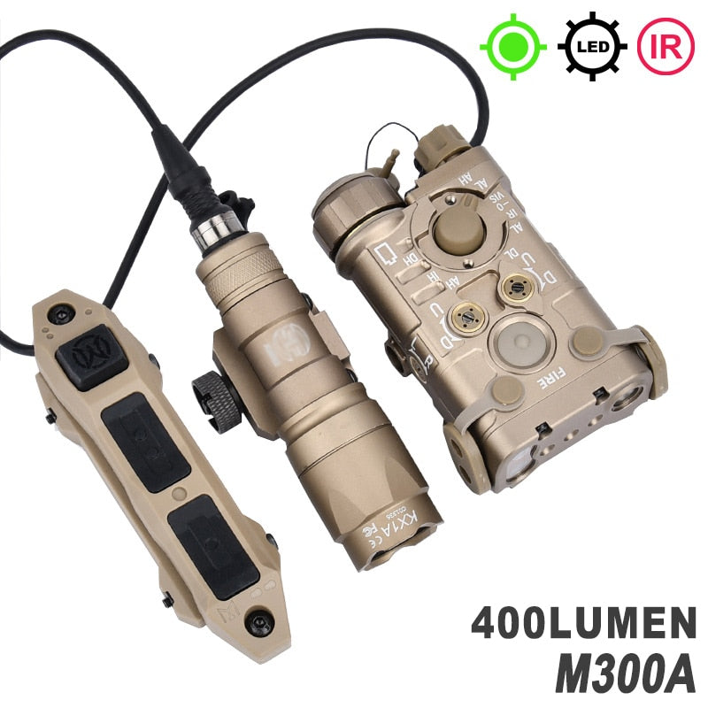 WADSN Tactical NGAL Red/Green Laser, IR, Flashlight (Metal Version) for Airsoft