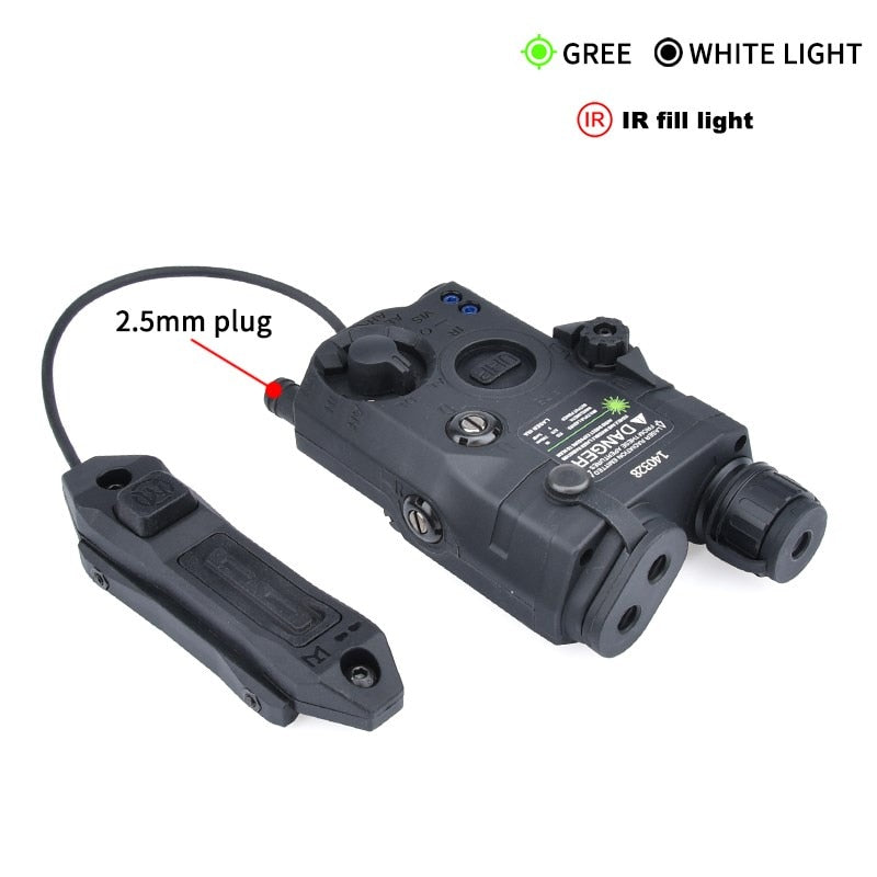 WADSN Tactical PEQ15 IR Illuminator, Flashlight, Green/Red Dot Laser