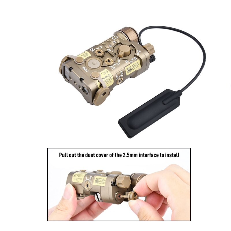 WADSN Tactical NGAL Red/Green Laser, IR, Flashlight (Metal Version) for Airsoft