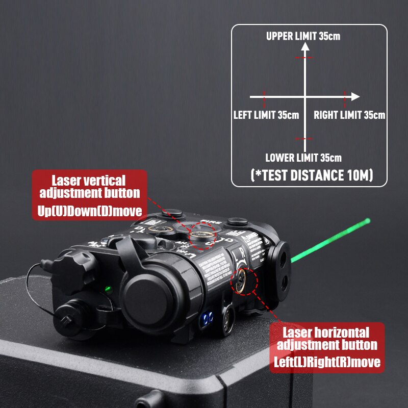 WADSN Tactical NGAL Red/Green Laser, IR, Flashlight (Metal Version) for Airsoft