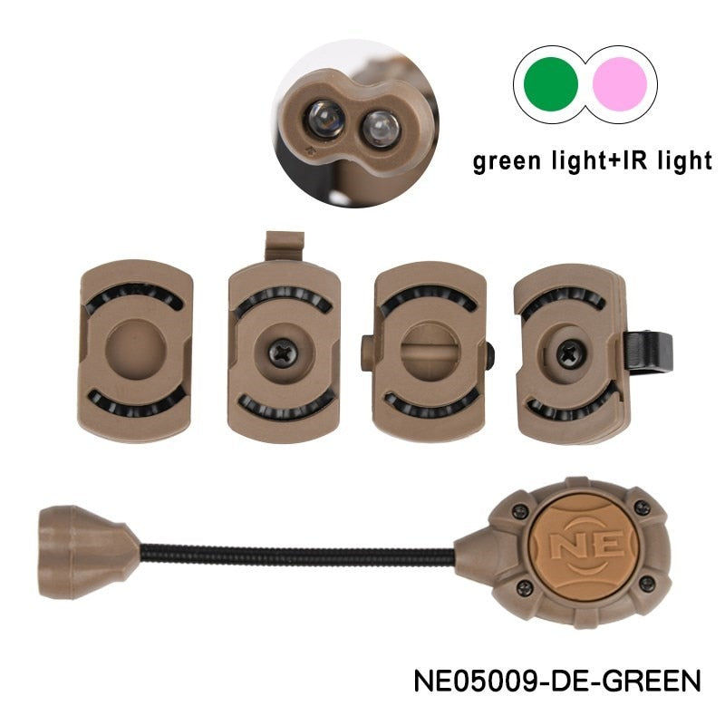 WADSN Tactical Helmet Strobe Light 3 Mode LED Helmet Light