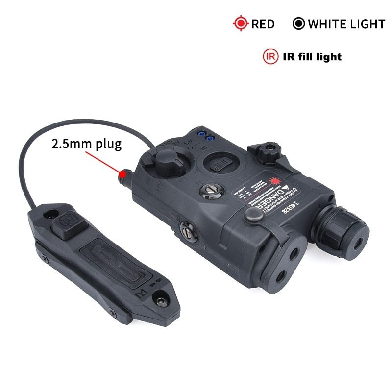 WADSN Tactical PEQ15 IR Illuminator, Flashlight, Green/Red Dot Laser