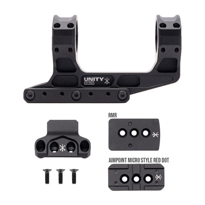 PTS UNITY TACTICAL FAST LPVO OPTICS MOUNT SET (w/RMR AND AIMPOINT RDS OFFSET MOUNTS)