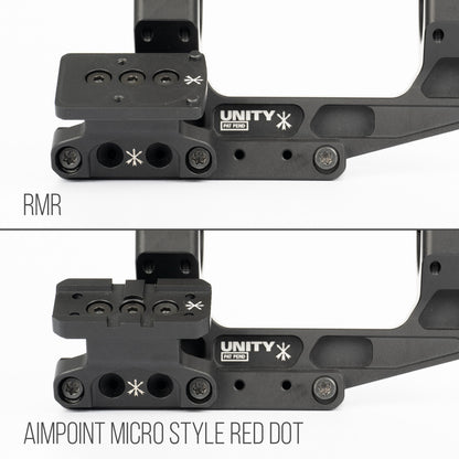 PTS UNITY TACTICAL FAST LPVO OPTICS MOUNT SET (w/RMR AND AIMPOINT RDS OFFSET MOUNTS)